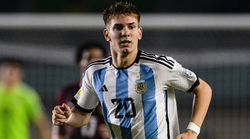 Franco Mastantuono tài năng trẻ của bóng đá Argentina. Ảnh: Internet