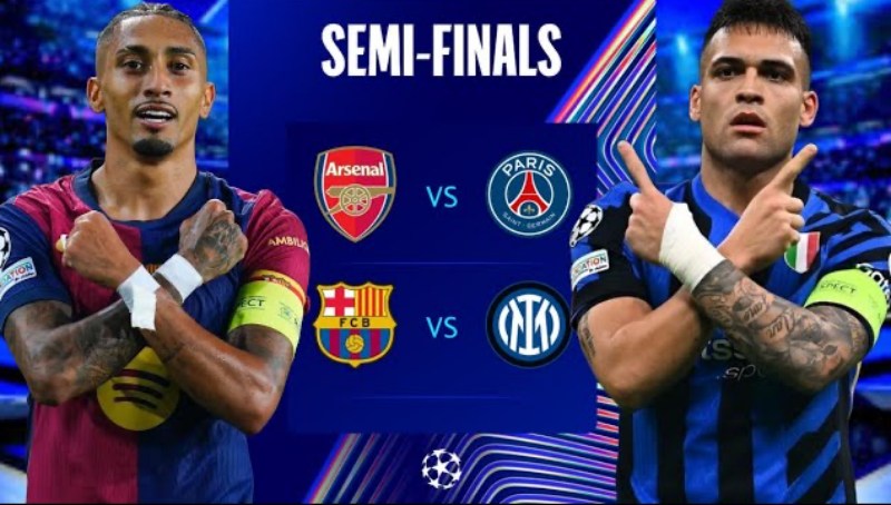 Hai cặp đấu Bán kết Champions League hấp dẫn.