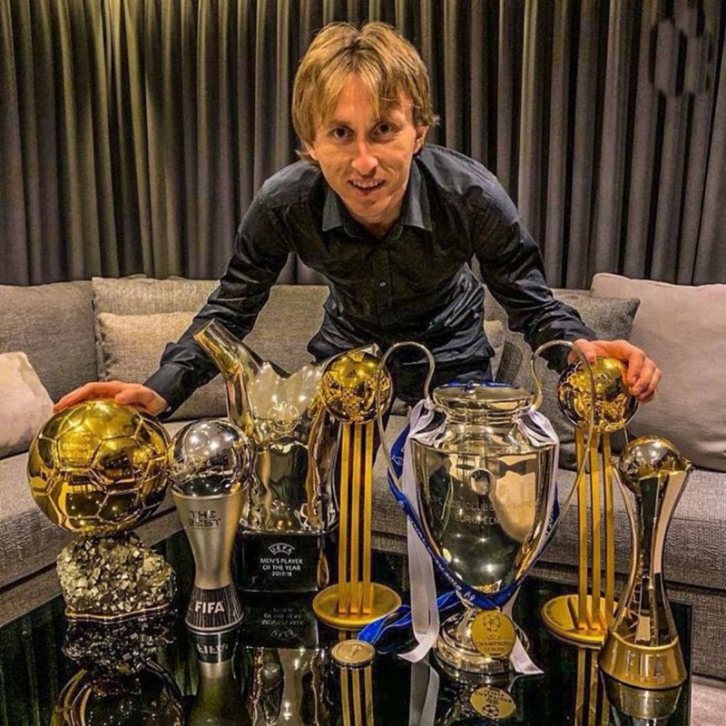Trong sự nghiệp của mình Modric đã dành 36 danh hiệu lớn nhỏ. Ảnh: Internet