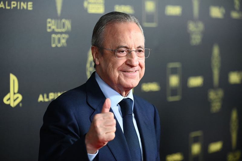Chủ tịch Florentino Perez đưa qua quy định về việc dự lễ trao giải Quả bóng Vàng. Ảnh: Internet