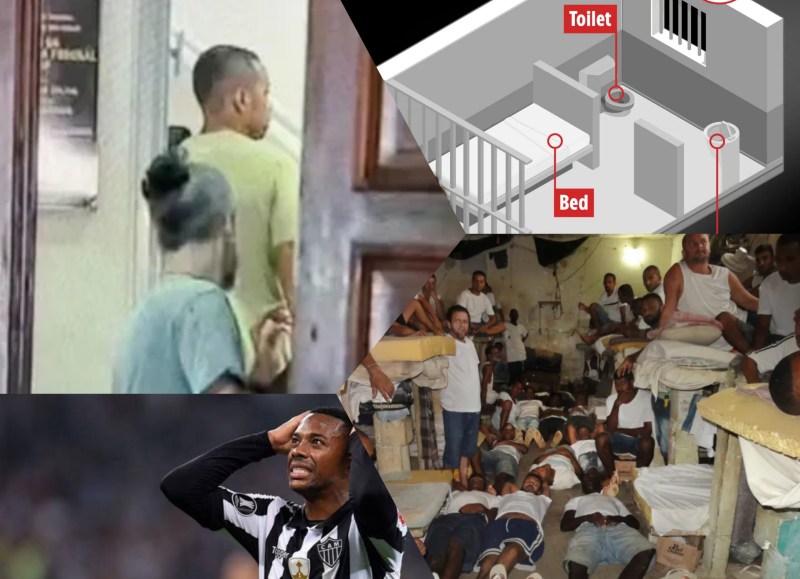 Điều kiện sống khắc nghiệt trong nhà tù giam giữ Robinho.